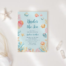 Onder De Zee Dieren Kleurrijke Baby Shower