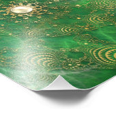 Onder de Zee Emerald Photo Print Foto Afdruk (Hoek)