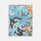 Onder de Zee Flannel Blanket Fleece Deken (Voorkant)
