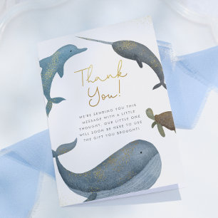 Onder De Zee Jongens Baby Shower Bedankt