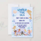 Onder de zee kaart (Achterkant)