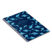 Onder de zee kids oceaan vis haai notitieboek (Rechterzijde)