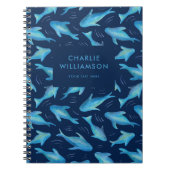 Onder de zee kids oceaan vis haai notitieboek (Voorkant)