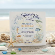 Onder de Zee Oceaan Dieren Strand Verjaardag
