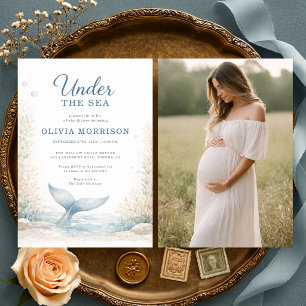 Onder de Zee Oceaan Foto Baby Shower Kaart