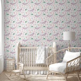 Onder de zee oceaanmeisjes nursery kinderkamer behang