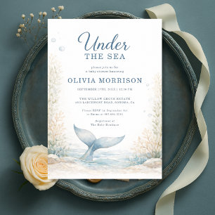 Onder de zee Ocean Baby Shower Kaart