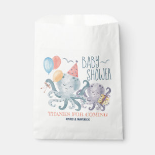 Onder de zee octopus babyshower bedankt bedankzakje