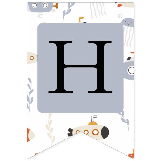 Onder de Zee Party Banner | Onderzeeër (Tweede vlag)