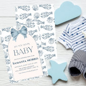 Onder de Zee Strand Thema met Schelpontwerp Baby Kaart