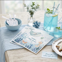 Onder de Zee Walvis Octopus Krab Baby Shower