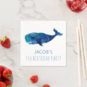 Onder de Zee Waterverf walvis Servet (Insitu)