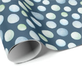 Onder de Zeeen Waterverf Bubble Cadeaupapier (Rol Hoek)