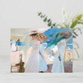 Onder de zonnescherm, Zarauz | Joaquín Sorolla (Staand voorkant)