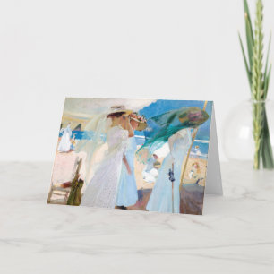 Onder de zonnescherm, Zarauz   Joaquín Sorolla Kaart