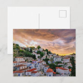 Onder de zonsondergang tijd briefkaart (Voorkant / Achterkant)