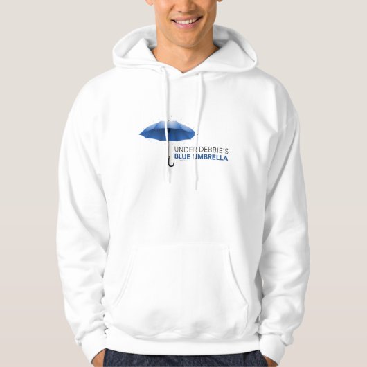 Onder Debbie's Blauwe Umbrella Hoodie (Voorkant)