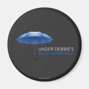 Onder Debbie's Blauwe Umbrella Magneet