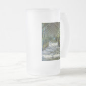 Onder Folly Beach pier Matglas Bierpul (Voorkant rechts)