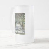 Onder Folly Beach pier Matglas Bierpul (Voorkant links)