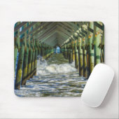 Onder Folly Beach pier Muismat (Met muis)