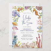 Onder het Baby shower van de Zee Kaart (Voorkant)