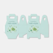 Onder het Baby shower van de Zeeen schildpadden Bedankdoosjes (Uitgevouwen)