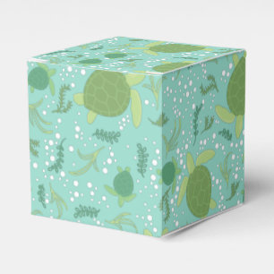 Onder het Baby shower van de Zeeen schildpadden Bedankdoosjes