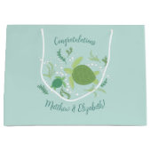 Onder het Baby shower van de Zeeen schildpadden Groot Cadeauzakje (Voorkant)