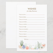 Onder het Baby shower van het Zee wenst voor de Ka (Voorkant / Achterkant)