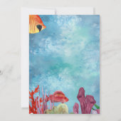 Onder het Baby shower voor de Waterverf van de Zee Kaart (Achterkant)