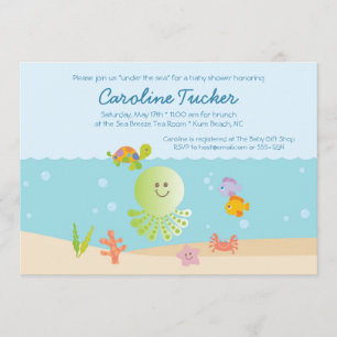 Onder het Baby shower Zee Kaart