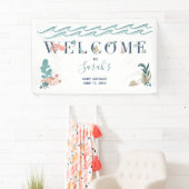 Onder het Baby shower Zee Ocean Animals Spandoek (Insitu)