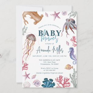 Onder het Baby shower zee Save The Date