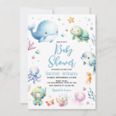 Onder het Baby shower Zee vallen Kaart (Voorkant)