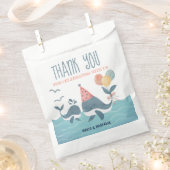 Onder het Baby shower Zee walvis dank u wel Bedankzakje (Geknipt)