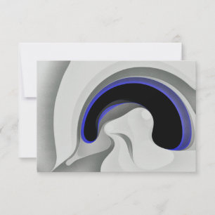 Onder het blauw: Abstract grijs, zwart en blauw Kaart