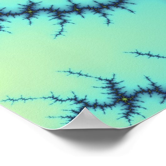 Onder het bos - fractaal Poster (Hoek)