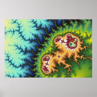 Onder het bos - fractaal Poster