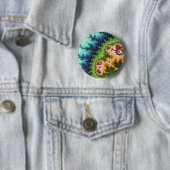 Onder het bos - fractale Button (In situ)