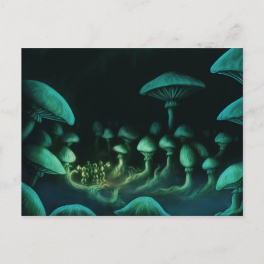 onder het briefkaart van de scifi fantasy art (Voorkant)