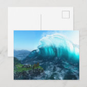 Onder het Briefkaart Wave (Voorkant / Achterkant)