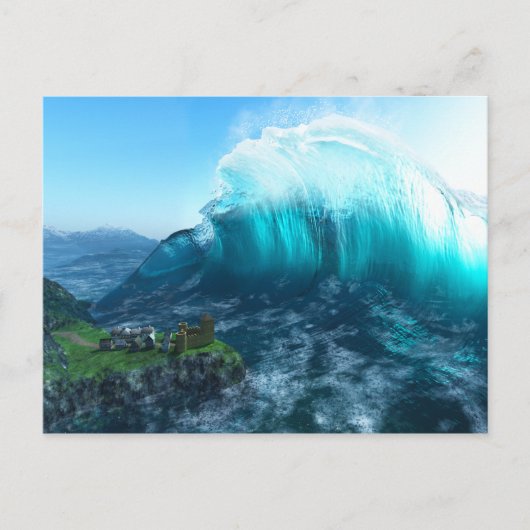 Onder het Briefkaart Wave (Voorkant)