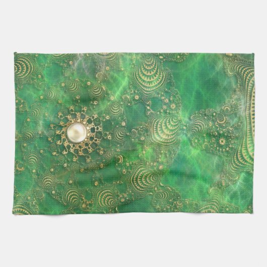 Onder het Emerald Zee Kitchen Towel Theedoek (Horizontaal)