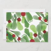 Onder het kersthuwelijk Mistletoe Save The Date (Achterkant)