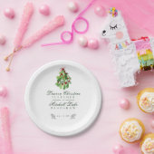 Onder het kersthuwelijk.. papieren bordje (Feest)