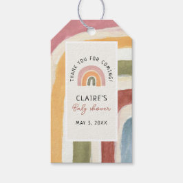 Onder het Rainbow Boho Baby shower Thank You Gif Cadeaulabel