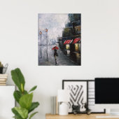 Onder het rode Poster (Thuiskantoor)