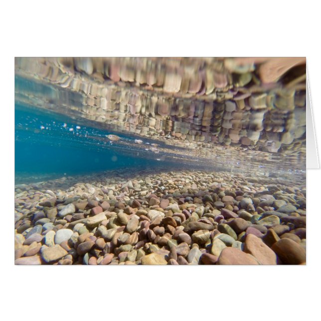 Onder het water bij het McDonald-meer (Voorkant Horizontaal)