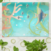 Onder het waterontwerp van het Zee Theedoek (Gevouwen)